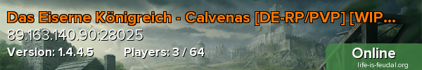 Das Eiserne Königreich - Calvenas [DE-RP/PVP] [WIPE 07.02]