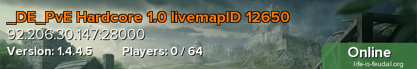 _DE_PvE Hardcore 1.0 livemapID 12650