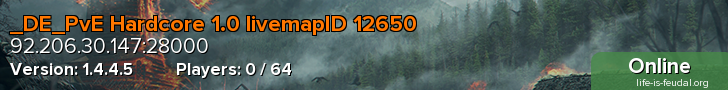 _DE_PvE Hardcore 1.0 livemapID 12650