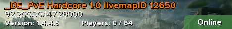 _DE_PvE Hardcore 1.0 livemapID 12650