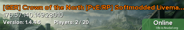 [GER] Crown of the North [PvE/RP] Softmodded Livemap 12690