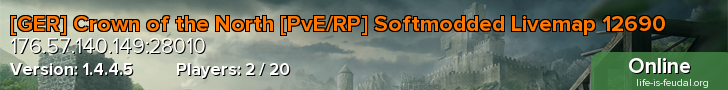 [GER] Crown of the North [PvE/RP] Softmodded Livemap 12690
